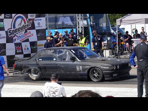 Thumbnail for BMW 753iLS E32 5.3 V8 LM7 PSR 8894G Turbo 1/4 mile by BMW E32