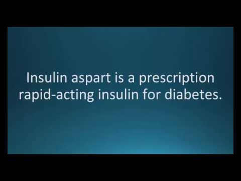 How to pronounce insulin aspart (NovoLog) (Memorizing Pharmacology Flashcard)