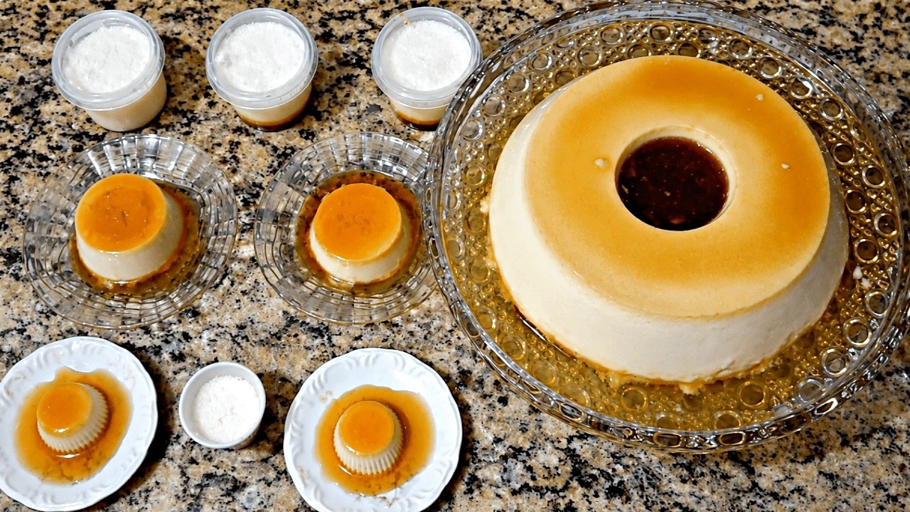 Pudim de Leite Condensado sem ir ao Forno e sem usar Ovos! 🍮💛 MARILENE SARAH FIALHO