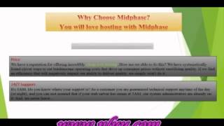 midphase hosting review (  the Best Front Page Hosting Company )