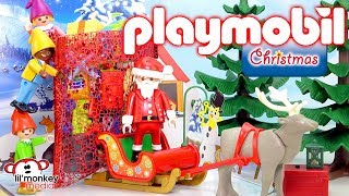 Playmobil Holiday Christmas Advent Calendars 2017! Santa&#39;s Workshop &amp; More 3 Full Calendar Openings!