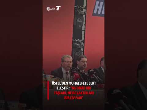 ÜSTEL’DEN MUHALEFETE SERT ELEŞTİRİ: “NE DİKİLİ BİR TAŞLARI NE DE ÇAKTIKLARI BİR ÇİVİ VAR”

Başbakan…