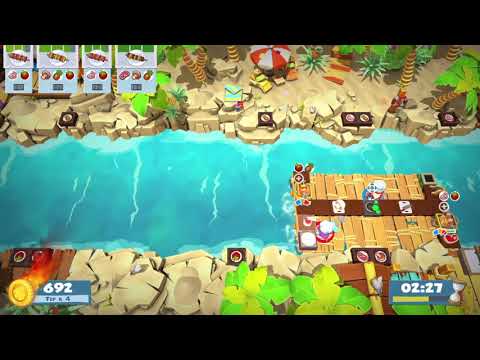 Overcooked 2 [World Record] Surf'n'Turf 2-2 - 2 players - Score: 2004
