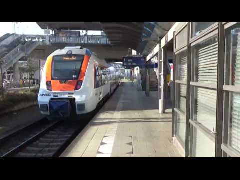 SWEG Bombardier Talent 2 (Hamsterbacke) ET 150 verlässt Freiburg (Breisgau) Hbf