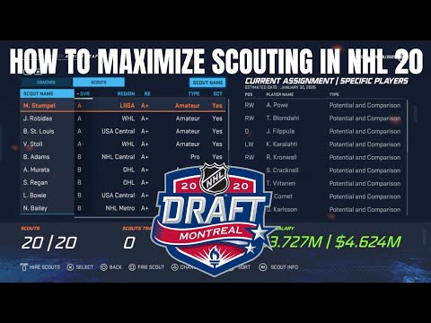 HOW TO MAXIMIZE SCOUTING IN NHL 20/21 FRANCHISE MODE