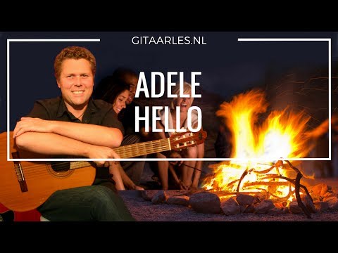 Adele - Hello akkoorden op Gitaar Leren Spelen Tutorial