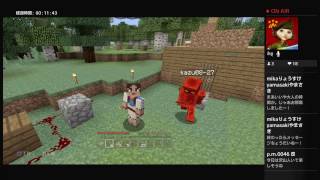 マイクラ【実況】1.43 part1 フレンドさんちシリーズ#10 カズ世界【PS4】