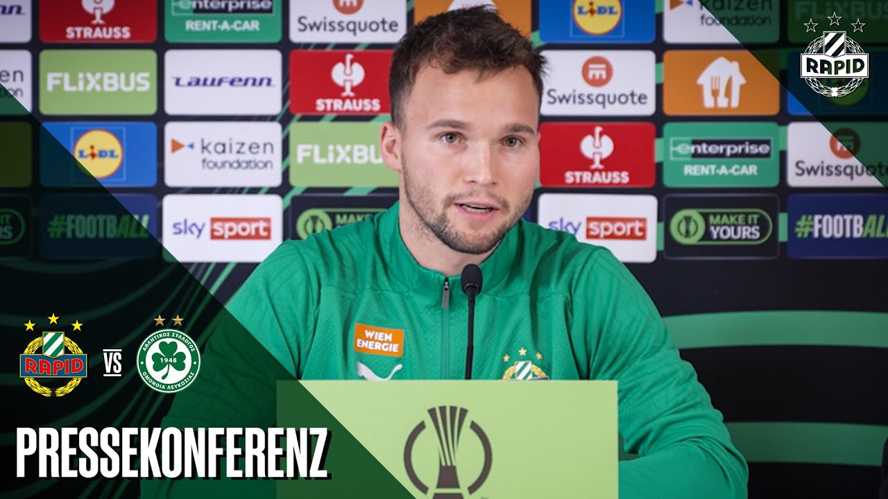 Pressekonferenz vor dem Spiel gegen Omonia Nikosia