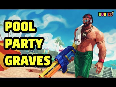 POOL PARTY GRAVES SKIN SPOTLIGHT - LEAGUE OF LEGENDS