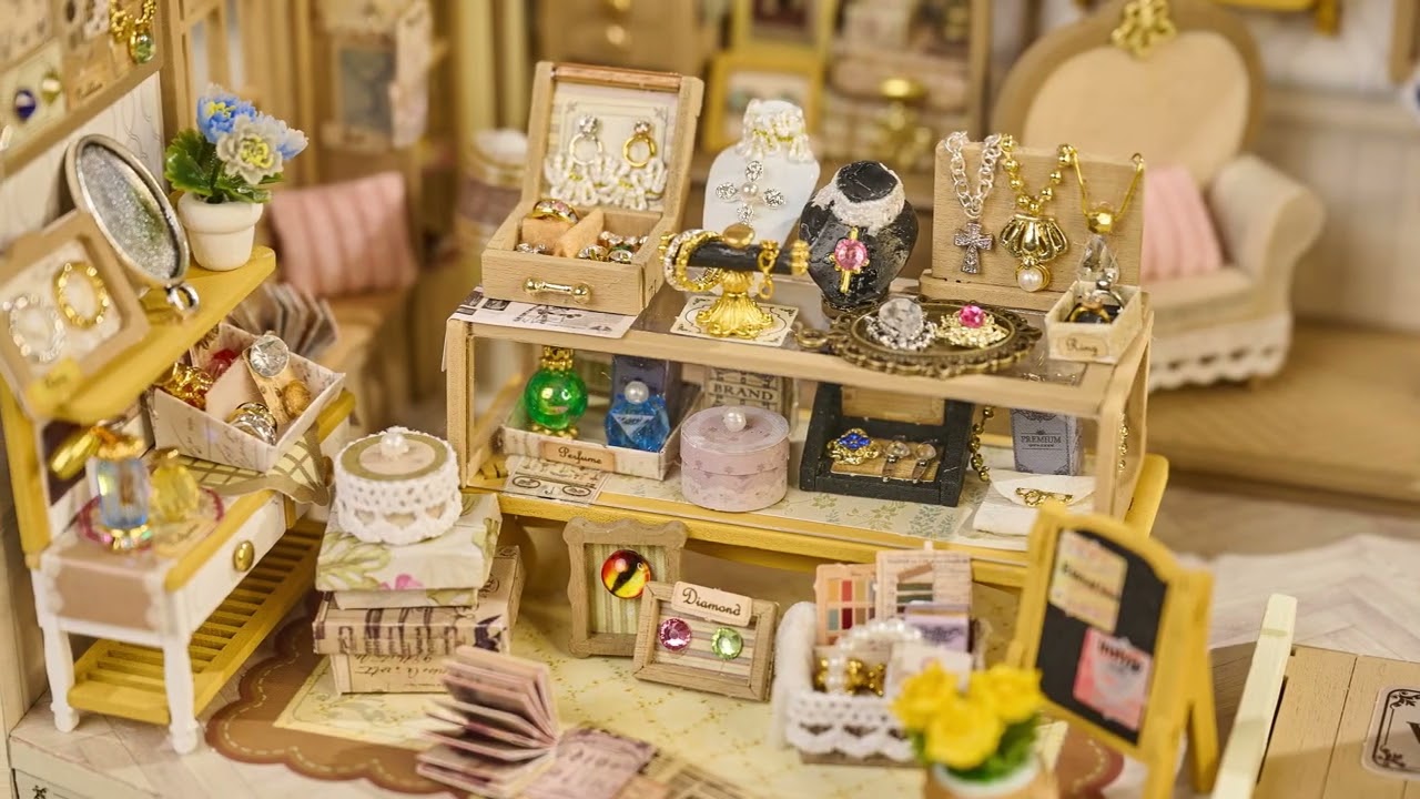 I built a $1,000,000 Jewelry Store... in 1:24 scale! 💎 (Extremely Detailed)#dollhouse#miniature#diy