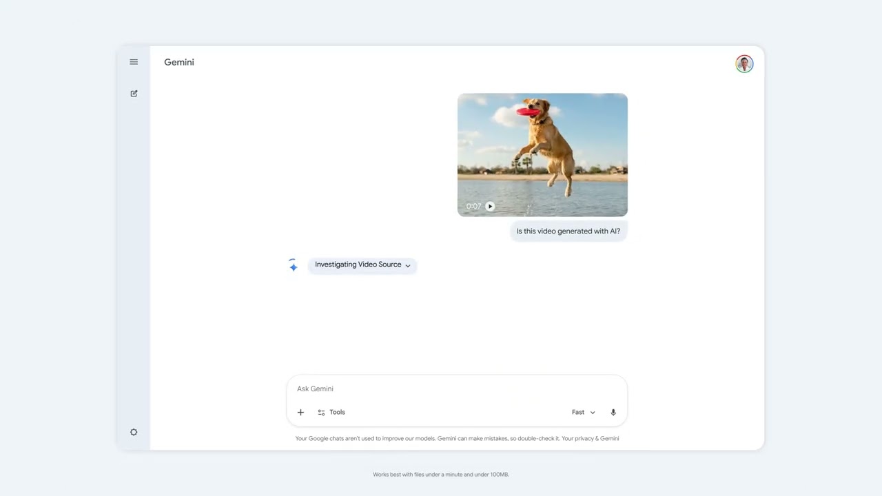 Verify Google AI-generated videos in the Gemini app - YouTube