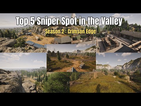Top 5 Sniper Spots on Valley | Arena Breakout Infinite – Season 2 : CRIMSON EDGE