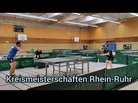 Kreismeisterschaften Rhein-Ruhr im WTTV - Herren A Finale - Sascha Schwarz vs. Christian Gerlitz