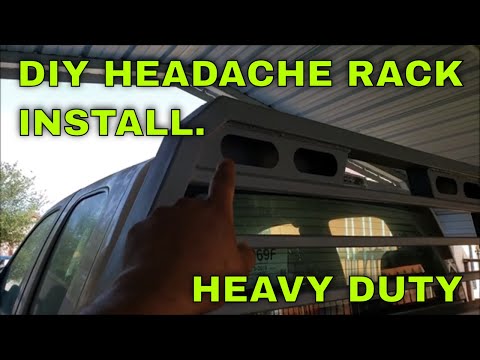 Part 9 DIY HEADACHE RACK INSTALLATION ON MY 3500 FLATBED - CUSTOM HEADACHE RACK BUILD HEADACHE RACK