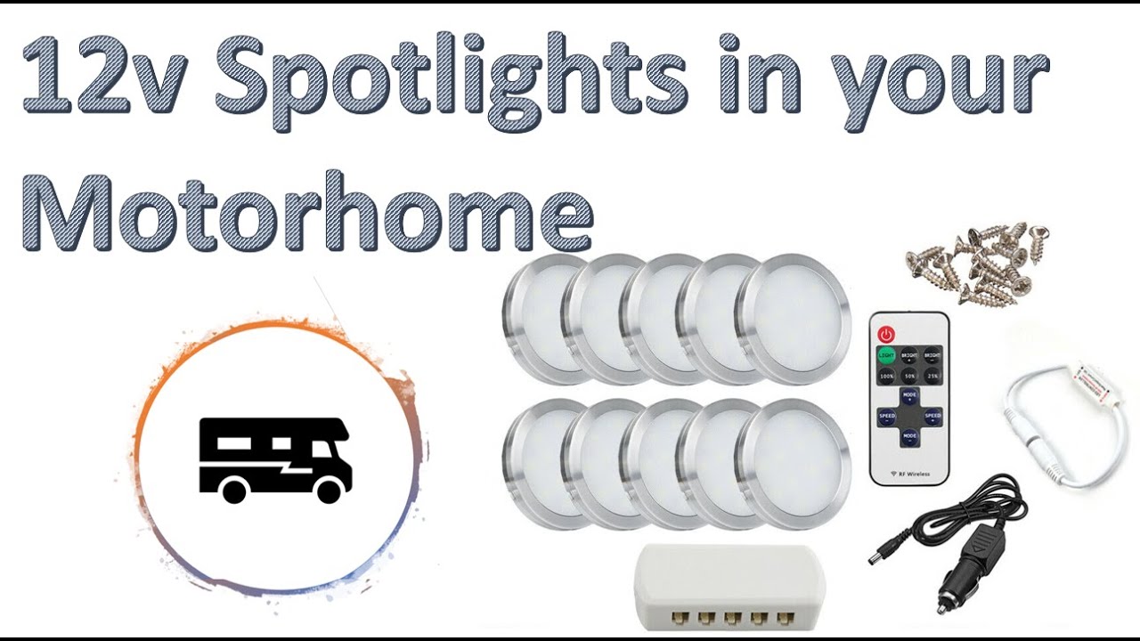 How to install 12v LED Spotlights in your Motorhome / Camper