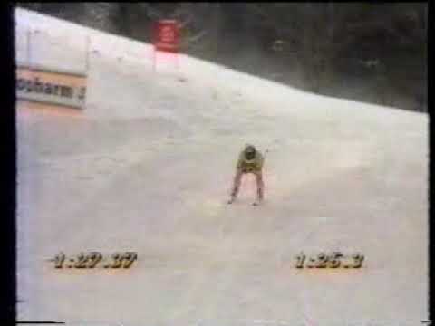 WC 1993 94 GARMISCH ISOLDE KOSTNER  PRIMA VITTORIA IN COPPA