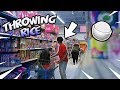 Throwing Rice At Strangers Prank In Walmart
