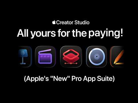 Apple Creator Studio (Apple's "New" Pro App Suite)