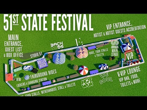 51ST STATE FESTIVAL 2018 SITE MAP
