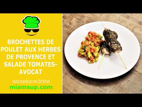 Brochettes de poulet aux herbes de provence