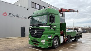 Camion piattaforma Mercedes-Benz actros 1844 (EPS / GRUE MKG 175 / CRANE MKG 175 / LAMES DEVANT / | Immagine 4 - Autoline