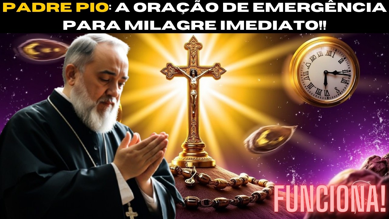 MILAGRES URGENTES: A ORAÇÃO DO PADRE PIO QUE FUNCIONA INSTANTANEAMENTE!!