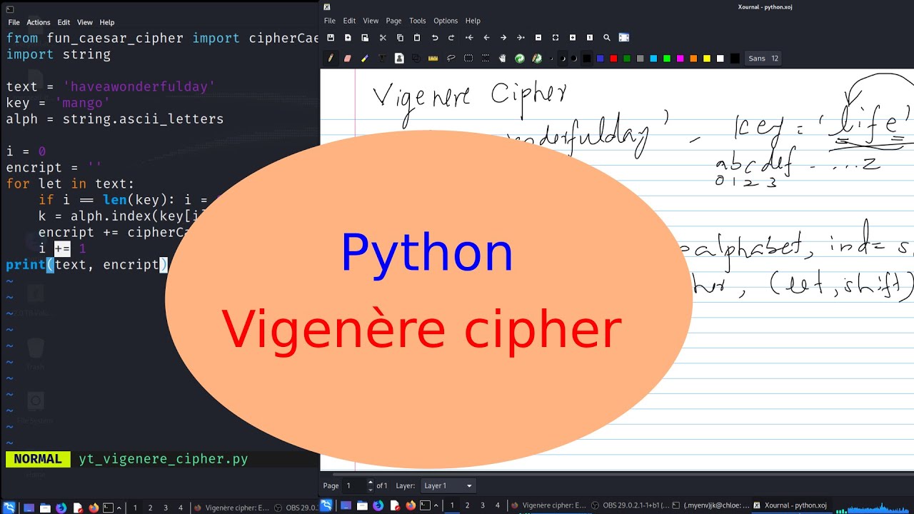 Python Basics - 25 - practice - Vigenère Cipher