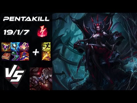 JUNGLE Elise vs Shaco [PENTAKILL] - NA Grandmaster Patch 26.1