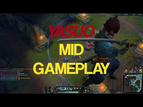 YASUO VS GALIO  MID FULL GAMEPLAY EUW