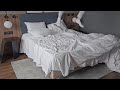 5 Star Hotel Bed Jumping Pillow Kicking Bare Matress Aftermath In White Ankle Socks Jump