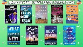 ✨AMAZON PRIME FIRST READS✨ March 2026 l Descriptions & Genre l Pre Release