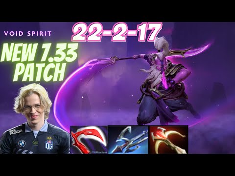 TOPSON [Void Spirit] NEW 7.33 PATCH - 22 Kills!
