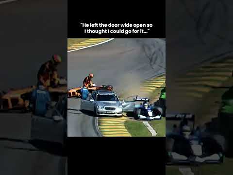 When the driver tried to overtake the safety car in a Formula 1 race