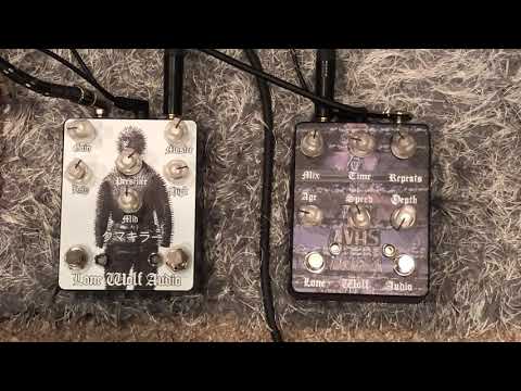 Lone Wolf Audio VHS Analog Delay and Kumakira (ODS100) Overdrive Pedal Demo