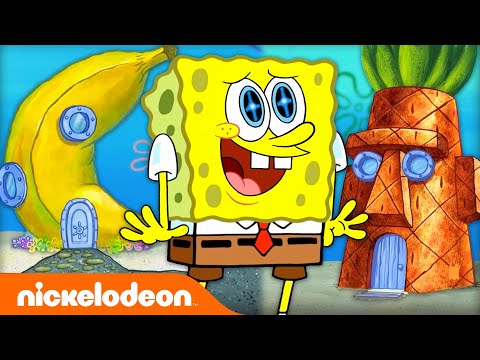 Every Time SpongeBob's House WASN'T A Pineapple ???? | Nickelodeon Cartoon Universe