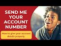 How to Give Your Bank Account Number or Details Properly