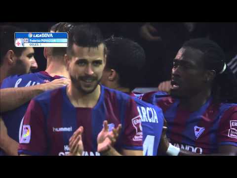 Gol de Piovaccari (1-0) en el SD Eibar - UD Almería - HD