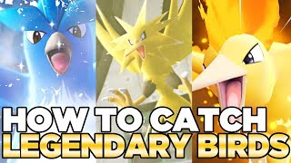 How to Catch Articuno, Zapdos, & Moltres in Pokemon Let