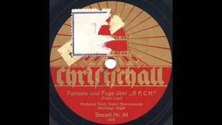 Download lagu Prel-Fug BACH F. Liszt, organist Franz Sauer (78 rpm, Christschall label) mp3
