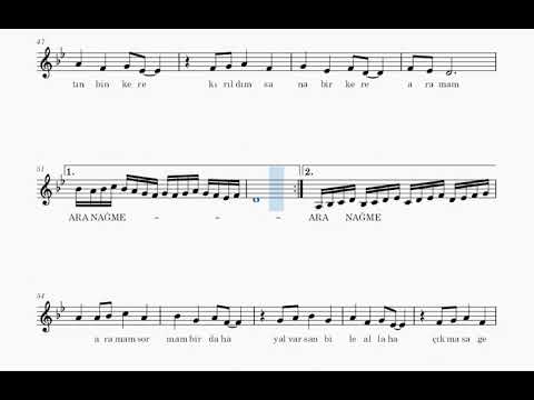 ARAMAM- İBRAHİM TATLISES- KEMAN NOTALARI