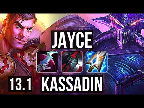 JAYCE vs KASSADIN (MID) | 2.7M mastery, 8 solo kills, 800+ games | EUW Master | 13.1