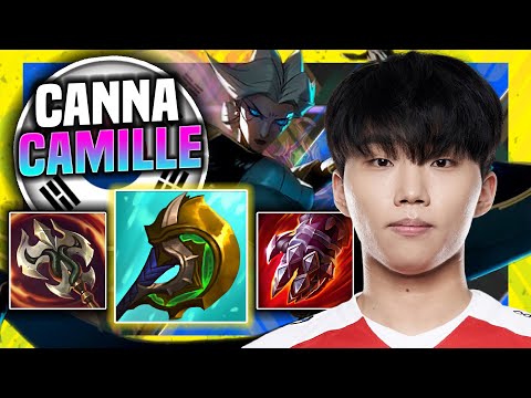 CANNA DESTROYING WITH CAMILLE! - T1 Canna Plays Camille Top vs Jax! | Season 11