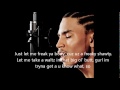 Trey Songz- Just wanna cut with Lyrics