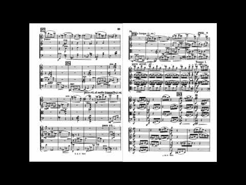 Béla Bartók String Quartet No. 2 Op. 17, II - Allegro (with the score)