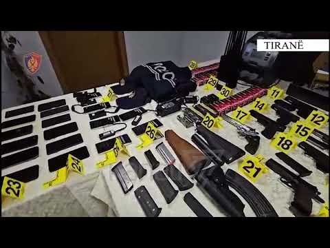 ARSENAL ARMËSH NË MES TË TIRANËS, SEKUESTROHEN AUTOMATIKË, PISTOLETA, E FISHEKË