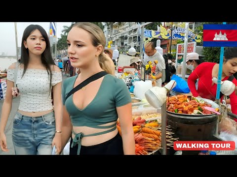 Cambodia Street Food Collection | Real Local Life in Phnom Penh Weekend Walking Tour 