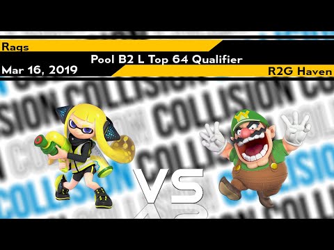 Collision 2019 - Rags (Inkling, Meta Knight) vs Haven (Wario) - Pool B2 L Top 64 Qual