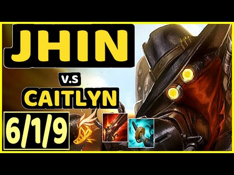 CROWNSHOT (JHIN) vs CAITLYN - 6/1/9 KDA BOTTOM ADC CHALLENGER GAMEPLAY - EUW