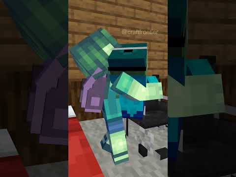 Zombie Girl Care for Disabled Baby Zombie Sad Story - Monster School Minecraft Animation #shorts