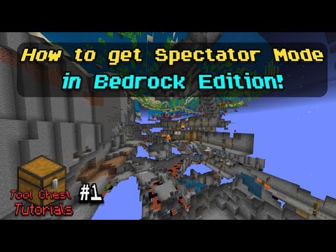 Jessie101 - How to get Spectator Mode in Minecraft (Bedrock Edition) 1.16+ - Tool Chest Tutorials #001
